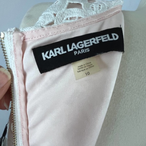 KARL LAGERFELD White Lace Dress - Picture 12 of 14